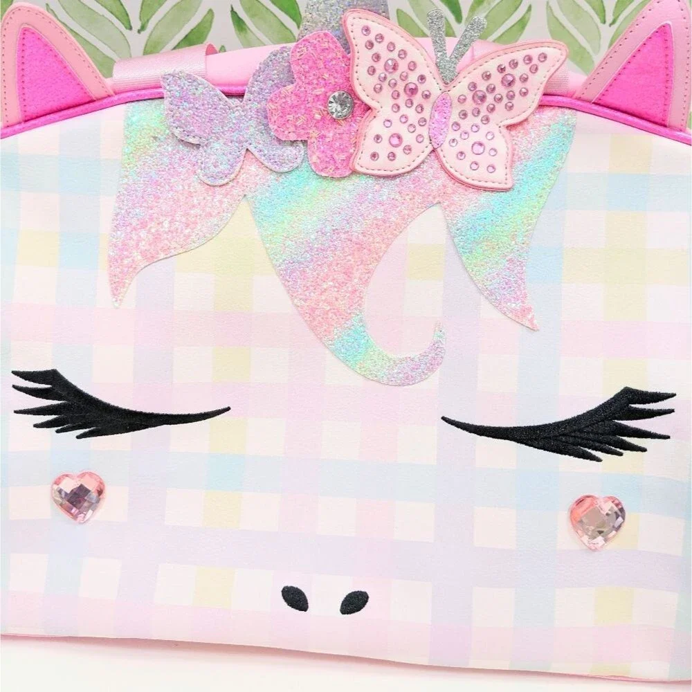Pink Girl's Miss Gwen Duffle Bag OMG Accessories Glitter Unicorn Travel Party